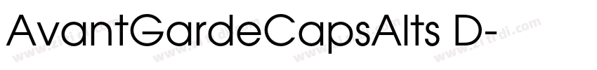 AvantGardeCapsAlts D字体转换